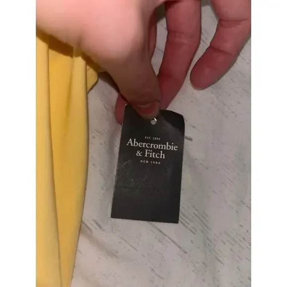Abercrombie & Fitch Yellow Pleated Tennis Dress Size SP NWT - Picture 11 of 13